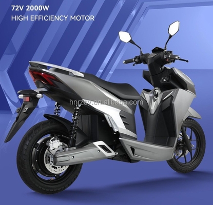 Motocicleta eléctrica de alta velocidad 72v 2000w 2 personas Scooters de ciclomotor eléctrico con tamaño de 1958 * 470 * 1113mm y velocidad de 60km / h
