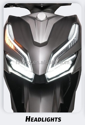 Motocicleta eléctrica de alta velocidad 72v 2000w 2 personas Scooters de ciclomotor eléctrico con tamaño de 1958 * 470 * 1113mm y velocidad de 60km / h