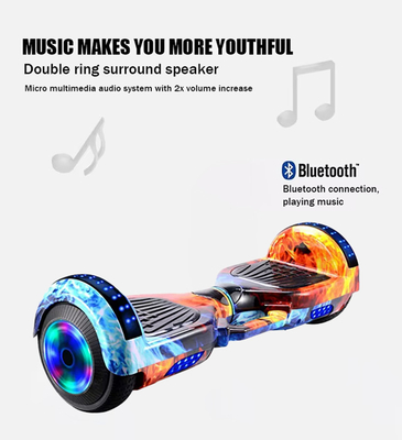 Scooter eléctrico unisex 9 pulgadas 8 ruedas Lamborghini Hoverboard con rango de control de aplicación móvil por carga 5-10KM