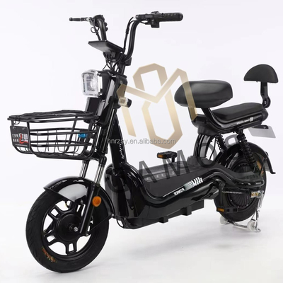 Bicicleta motorizada eléctrica de ciudad electrónica para adultos con capacidad de batería de 20AH y sistema de frenado de línea de freno