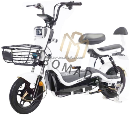 Bicicleta motorizada eléctrica de ciudad electrónica para adultos con capacidad de batería de 20AH y sistema de frenado de línea de freno