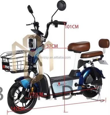 Velocidad máxima 30-50km/h 48V 350W Batería para adultos Bicicleta eléctrica de ciudad Bicicleta eléctrica Sepeda Motocicleta eléctrica