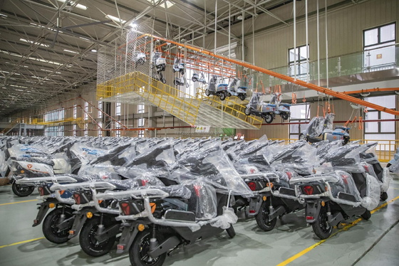 Batería de plomo-ácido Motocicleta eléctrica 48V 350W Scooter eléctrico estándar nacional para adultos