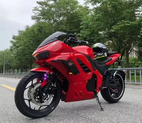 Motocicletas de carreras velocidad máxima 80km/h 72v Motocicletas eléctricas de carreras 3000w Motocicletas eléctricas de alta potencia