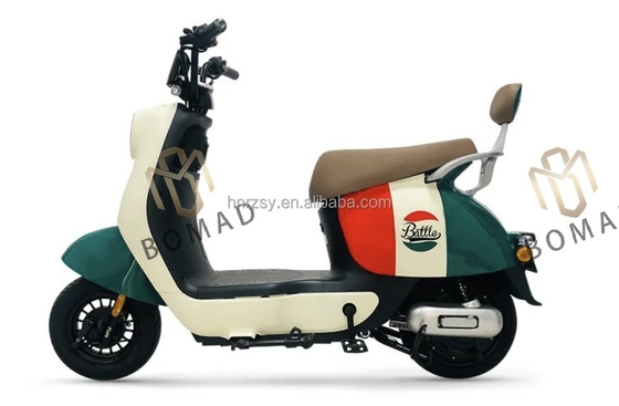 Motocicleta eléctrica de marco de acero 48v 350w Scooter eléctrico estándar nacional con batería de tubo abajo
