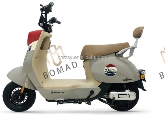 Motocicleta eléctrica de marco de acero 48v 350w Scooter eléctrico estándar nacional con batería de tubo abajo