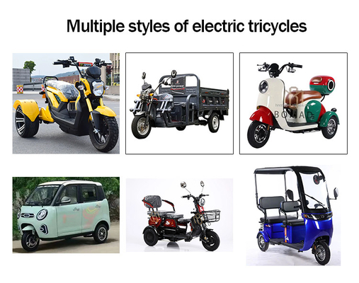 Conducción eléctrica Tipo 2024 Motocicleta de carga de 3 ruedas Triciclo para conducción de adultos Kilometraje 70-90km