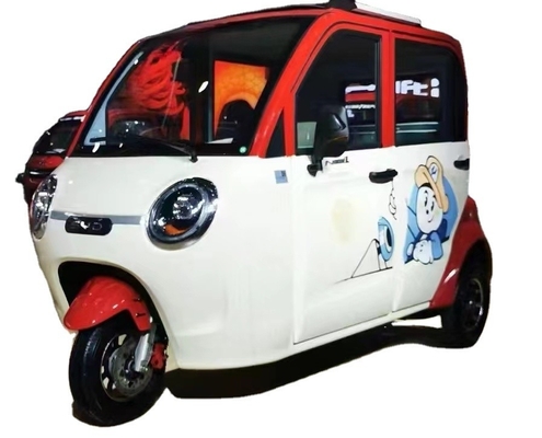 Triciclo de motocicleta eléctrica de 800W para adultos 3 ruedas 3.75-15 Tamaño del neumático Frente del tambor Sistema de freno del tambor trasero