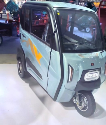 Triciclo de motocicleta eléctrica de 800W para adultos 3 ruedas 3.75-15 Tamaño del neumático Frente del tambor Sistema de freno del tambor trasero