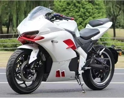 2024 Motocicleta eléctrica de carreras de 2 ruedas Max. velocidad 72V Voltado 3000w Alta potencia Bicicleta eléctrica para adultos Scooter de caminata