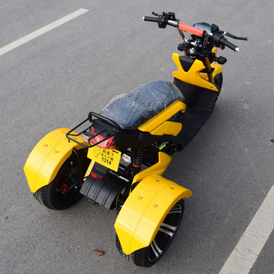 Todo el tipo de tubo controlador doble asiento triciclo eléctrico adulto para ancianos / tres ruedas gordas bicicleta eléctrica