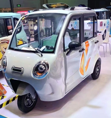 Sistema de freno de tambor delantero trasero 500w Triciclo eléctrico para adultos Transporte de carga y dos asientos