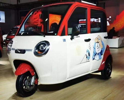 Sistema de freno de tambor delantero trasero 500w Triciclo eléctrico para adultos Transporte de carga y dos asientos