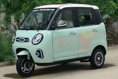 Sistema de freno de tambor delantero trasero 500w Triciclo eléctrico para adultos Transporte de carga y dos asientos