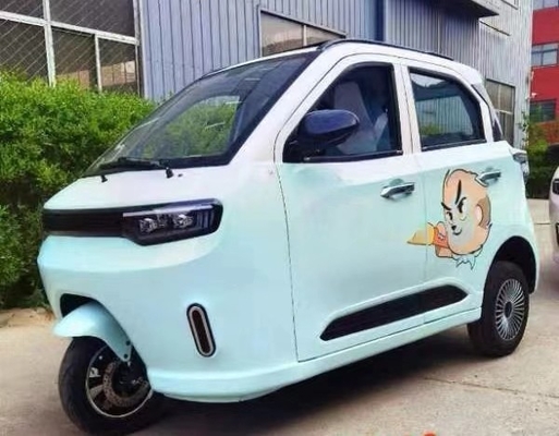 Sistema de freno de tambor delantero trasero 500w Triciclo eléctrico para adultos Transporte de carga y dos asientos