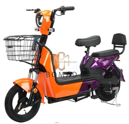 Freno de disco Bicicleta eléctrica urbana para adultos Dos ruedas con marco de aleación de aluminio