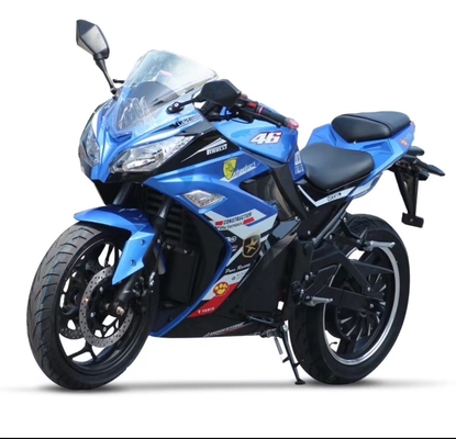 Motocicleta eléctrica de 72v con 8000W de potencia y velocidad de 75km/h