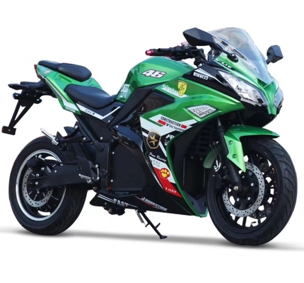 Motocicleta eléctrica Cafe Racer Motocicleta eléctrica de 1500w Moped eléctrico con sidecar y centro de ruedas de 12 pulgadas en el 2100 * 700 * 1200mm adecuado