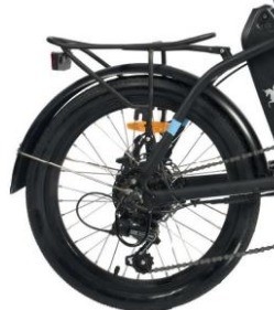 Bicicleta de movilidad eléctrica plegable de 1000W con motor de eje trasero y tiempo de carga 3 horas de conducción autónoma