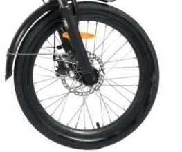 Bicicleta de movilidad eléctrica plegable de 1000W con motor de eje trasero y tiempo de carga 3 horas de conducción autónoma