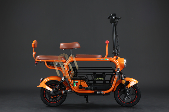 Bicicleta eléctrica compacta con batería de litio y tiempo de carga rápido
