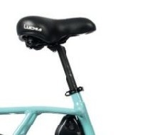 Bicicleta eléctrica urbana de ocio con batería integrada y pedal de potencia