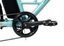 Bicicleta eléctrica urbana de ocio con batería integrada y pedal de potencia