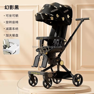 Cuadro de acero al carbono Carruaje de bebé para minibicicletas / bicicletas de bolsillo 3 en 1 cochecito