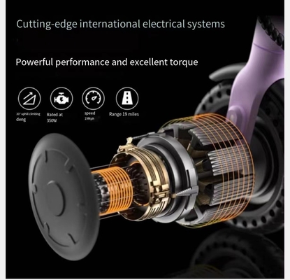 Scooter eléctrico plegable portátil con sensor inteligente Scooter adulto de dos ruedas con velocidad y velocidad máxima de 31-40 km / h
