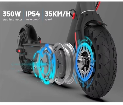 Scooter eléctrico plegable portátil con sensor inteligente Scooter adulto de dos ruedas con velocidad y velocidad máxima de 31-40 km / h