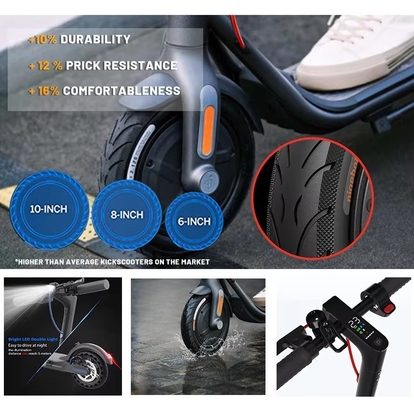 Scooter eléctrico plegable portátil con sensor inteligente Scooter adulto de dos ruedas con velocidad y velocidad máxima de 31-40 km / h