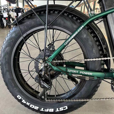 36 V de bicicleta eléctrica plegable con cerradura de cadena coche eléctrico con diseño y ancho de neumático 26 * 2.6