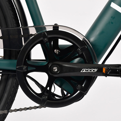 Bicicleta eléctrica plegable de 350w 14 pulgadas 48v Bicicleta eléctrica de la ciudad con freno de disco de la rueda trasera