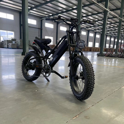 48v 750w 1000w eléctrico con suspensión completa Ebike E Bicicleta híbrida eléctrica bici de montaña de tierra con velocidad máxima 30-50Km / h