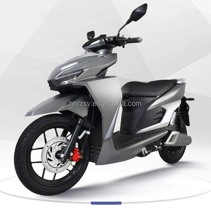 Motocicleta eléctrica de alta velocidad 72v 2000w 2 personas Scooters de ciclomotor eléctrico con tamaño de 1958 * 470 * 1113mm y velocidad de 60km / h