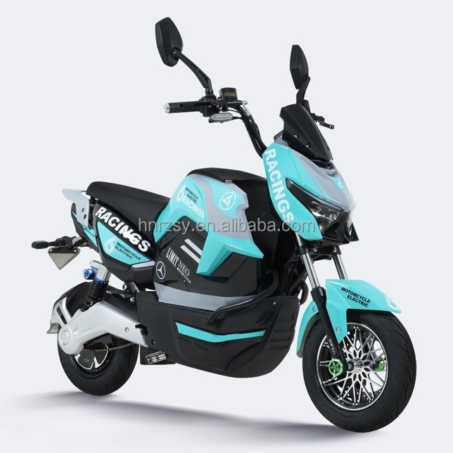 Mejor motocicleta eléctrica de 72v 3000w para 2 personas motos eléctricas motor y 1650 * 715 * 1000mm con ángulo de ascenso de 12