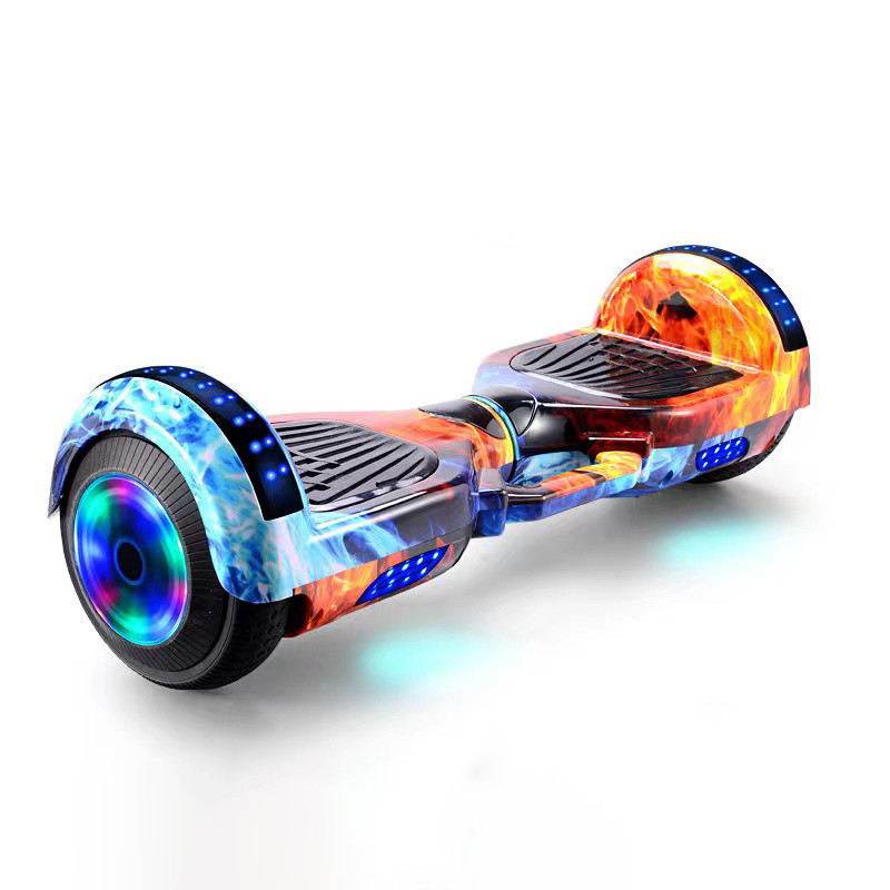 7&quot; Scooter eléctrico LED 2 luces de ruedas 250w*2 Tabla de vuelo de auto-equilibrio fuera de la carretera Velocidad máxima 30km/h Capacidad de la batería 10Ah