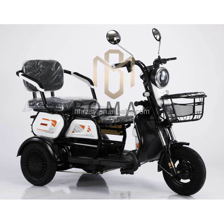 Triciclo de carga eléctrico de 3 ruedas Velocidad máxima 30-50Km/h Tiempo de carga 5-7h Adecuado para conductores adultos