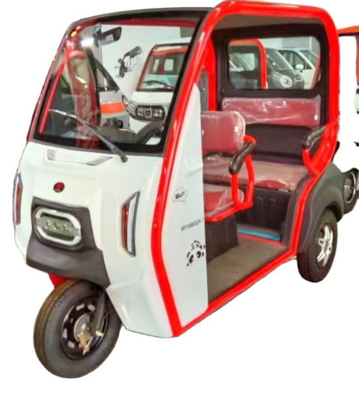 801-1000W Triciclo eléctrico cerrado semicerrado para el pasajero de edad avanzada en su mejor momento