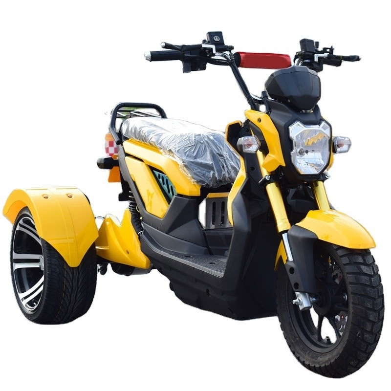 Scooter triciclo eléctrico de moda para 2 pasajeros con batería extraíble y alta capacidad de carga útil de ≥ 400 kg