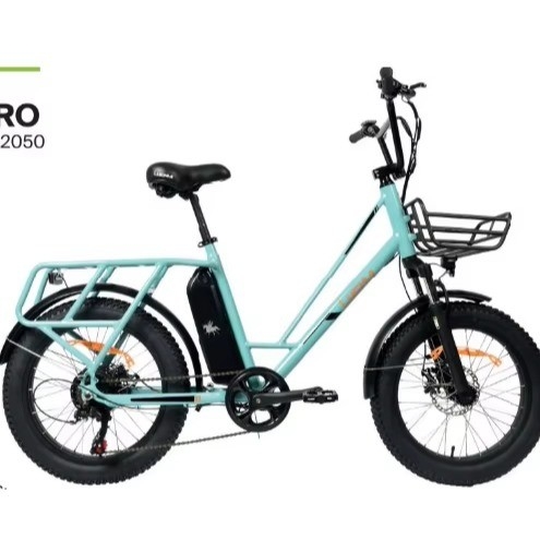 Bicicleta eléctrica urbana de ocio con batería integrada y pedal de potencia