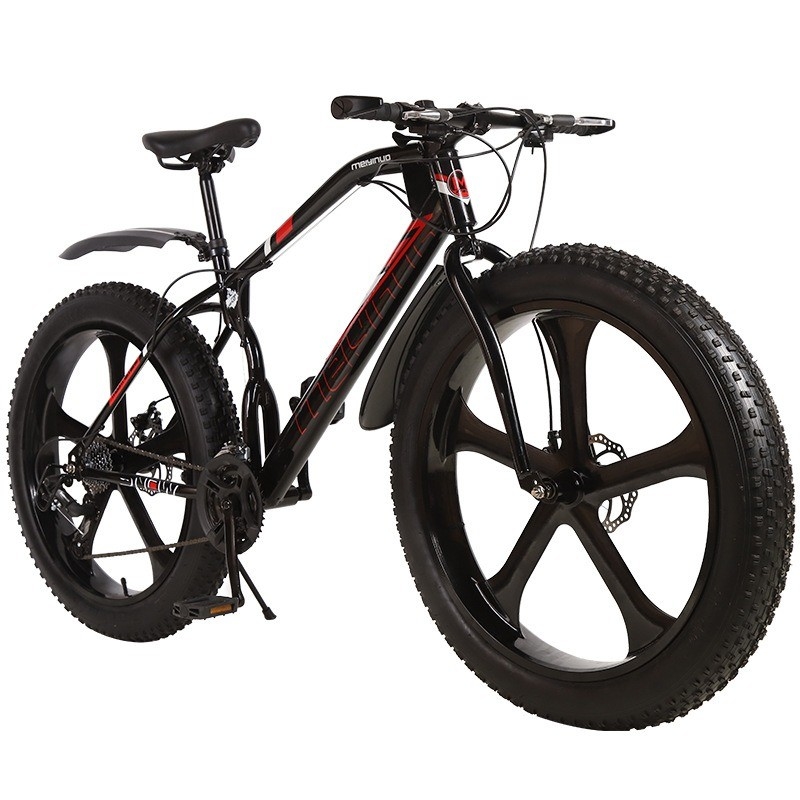 2024 Mountain Bike Gran neumático Bicicleta eléctrica con capacidad de batería de 11 ah y freno de disco de la rueda trasera