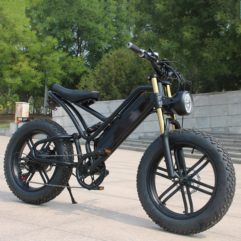 48v 750w 1000w eléctrico con suspensión completa Ebike E Bicicleta híbrida eléctrica bici de montaña de tierra con velocidad máxima 30-50Km / h